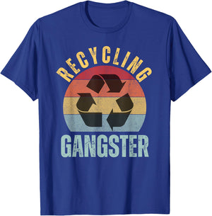 Recycling Gangster Funny Recycling Environmentalist T-Shirt - T-Shirt | Royal