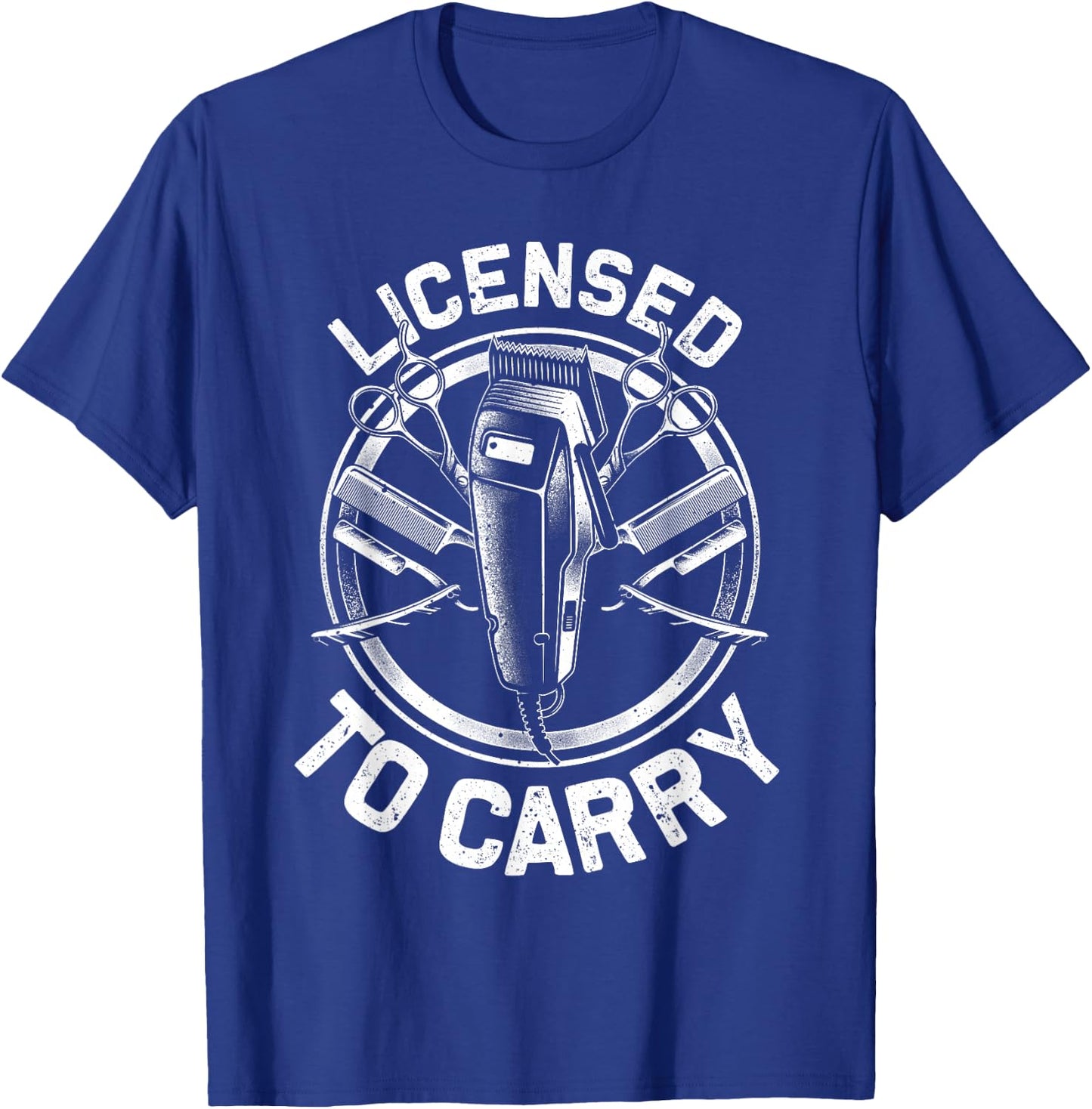 Funny Barber Designs Dad Hairstyling Stylist Tools T-Shirt - T-Shirt | Royal