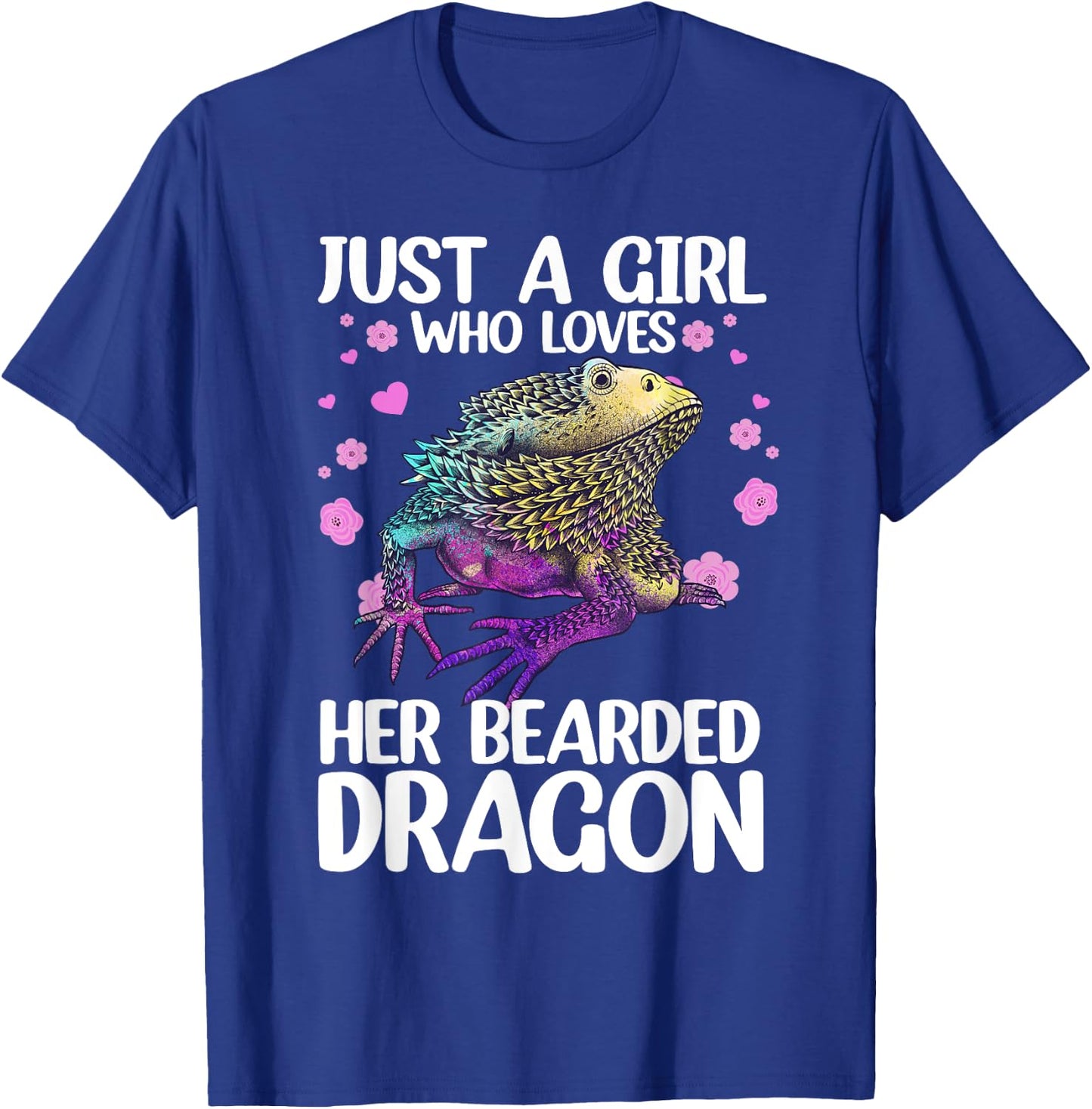 Cute Bearded Dragon Girls Bearded Dragon Lovers T-Shirt - T-Shirt | Royal