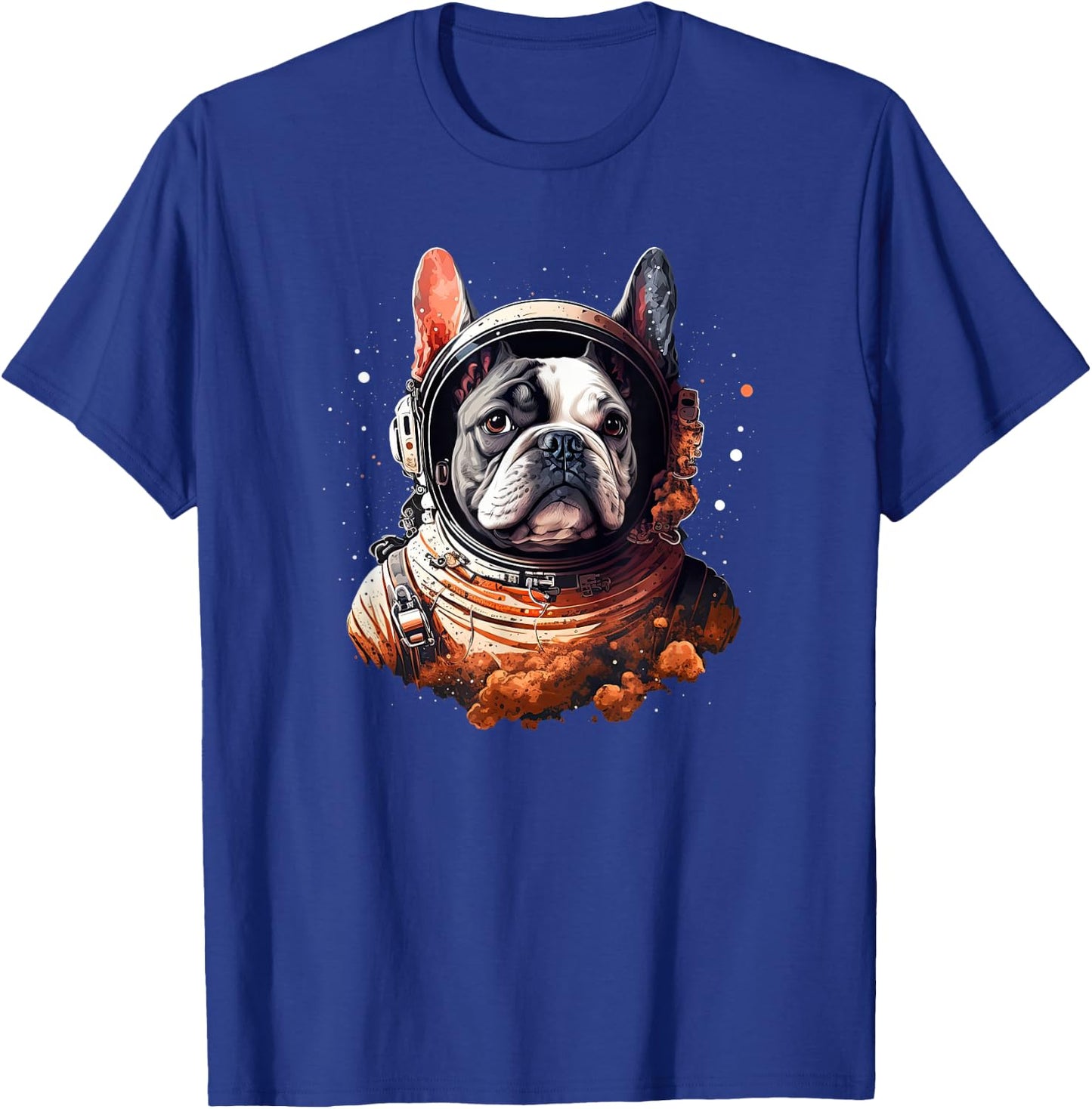 Funny French Bulldog Frenchie Astronaut in the Space Men Women Girls Kids T-Shirt - T-Shirt | Royal