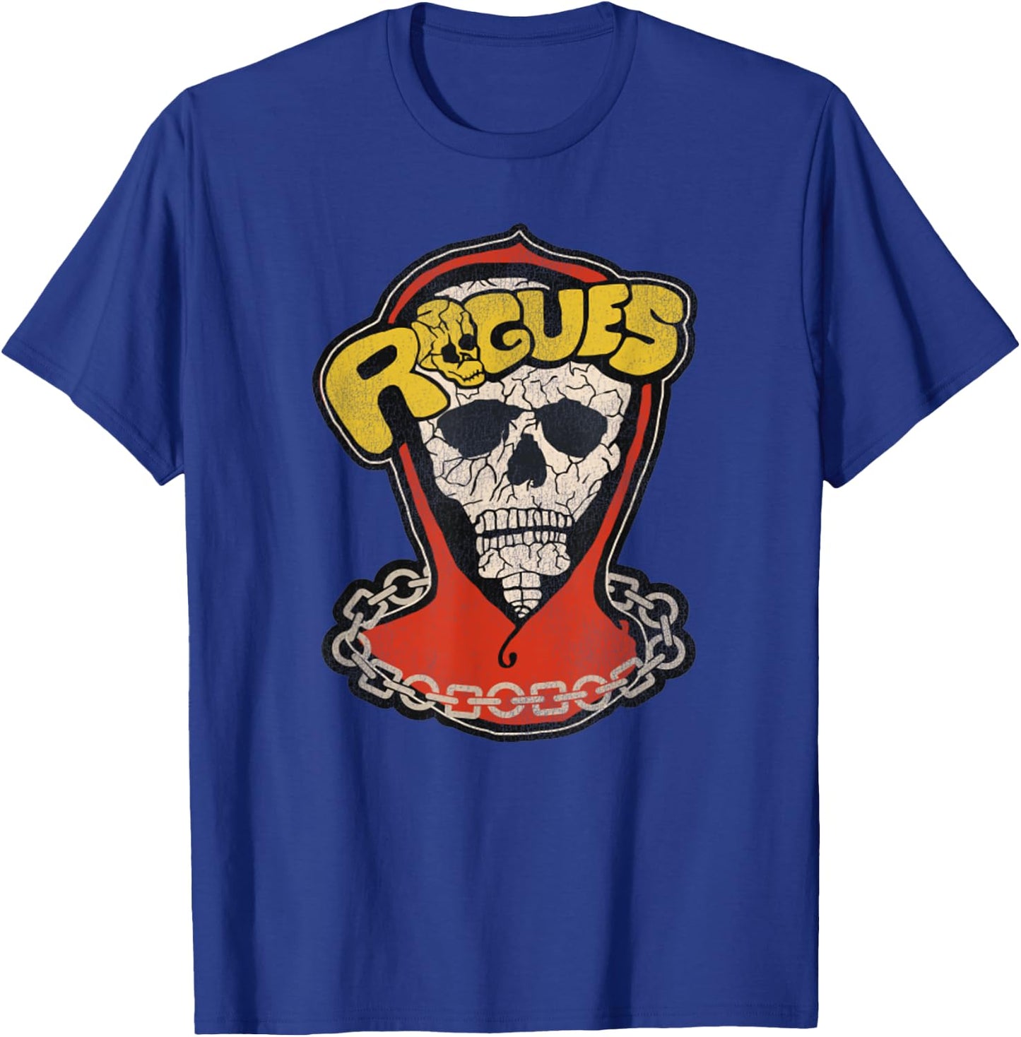 Vintage The Rogues Skull The Warriors 80s Movie T-Shirt - T-Shirt | Royal
