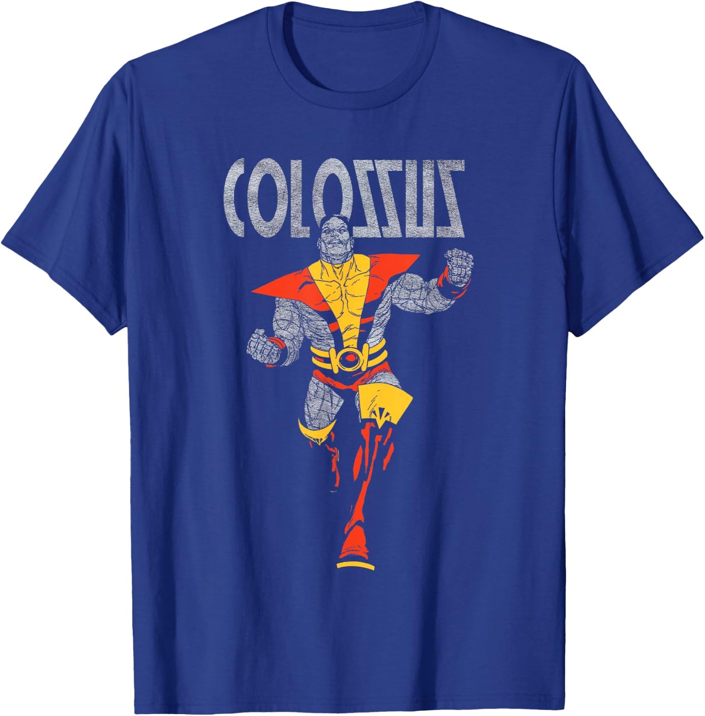 Marvel X-Men Colossus Epic Distressed Portrait T-Shirt - T-Shirt | Royal