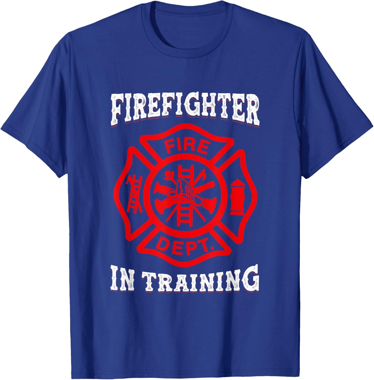 Firefighter in Training Fireman Toddler Fire Fighter T-Shirt - T-Shirt | Royal