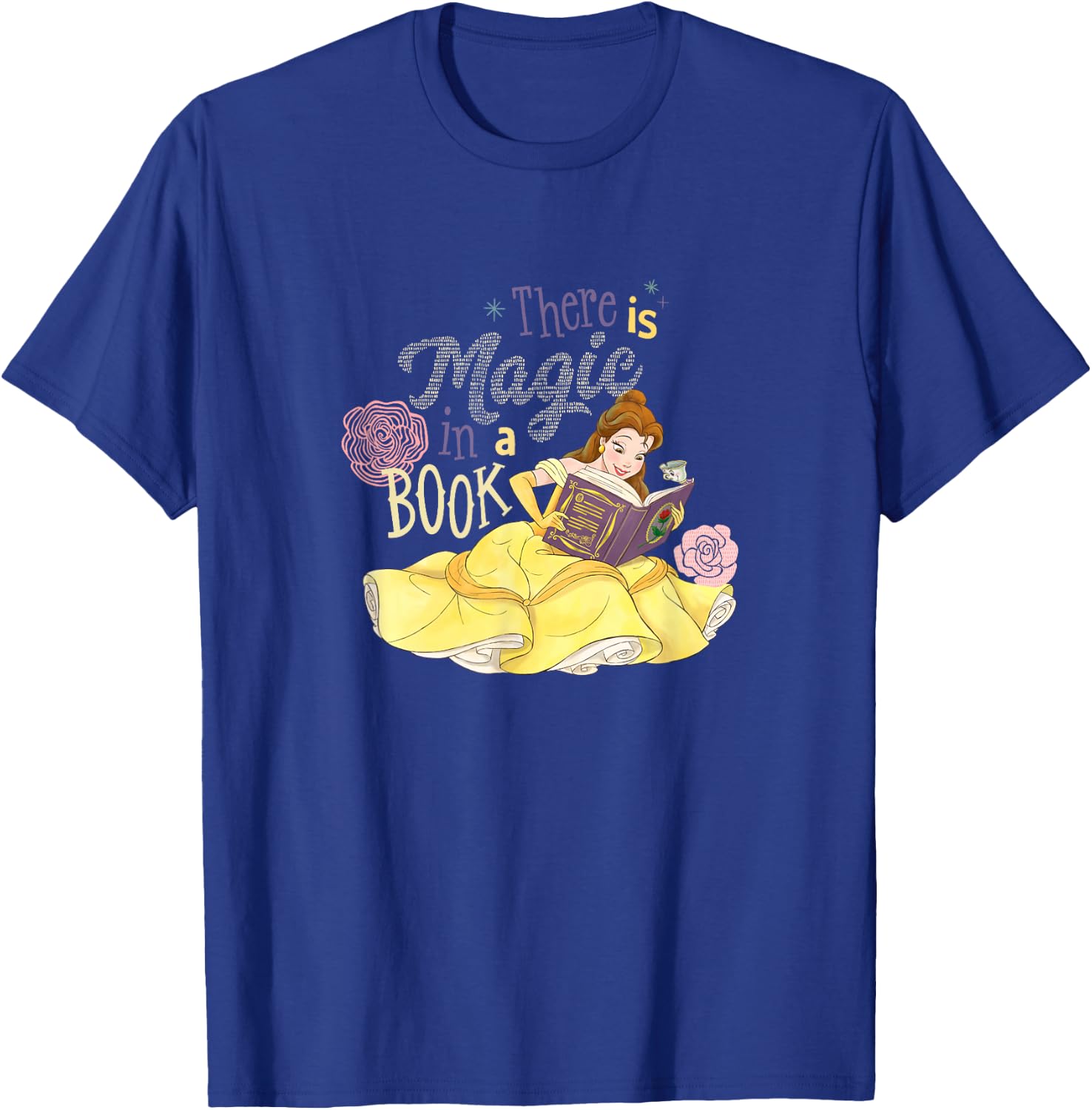 Disney Beauty and The Beast Belle There is Magic in A Book T-Shirt - T-Shirt | Royal