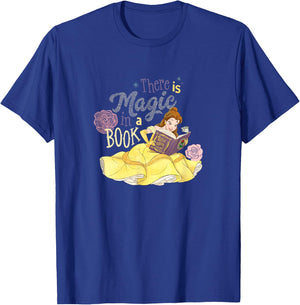 Disney Beauty and The Beast Belle There is Magic in A Book T-Shirt - T-Shirt | Royal