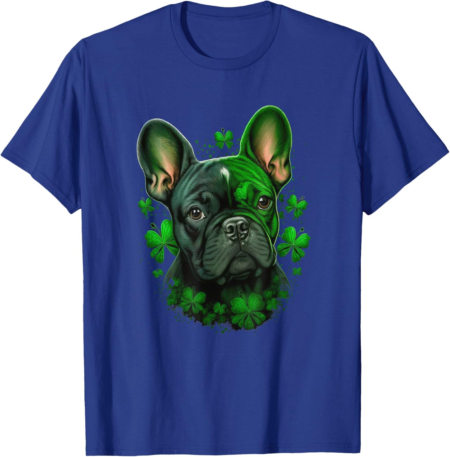 St Patricks Day French Bulldog T-Shirt - T-Shirt | Royal