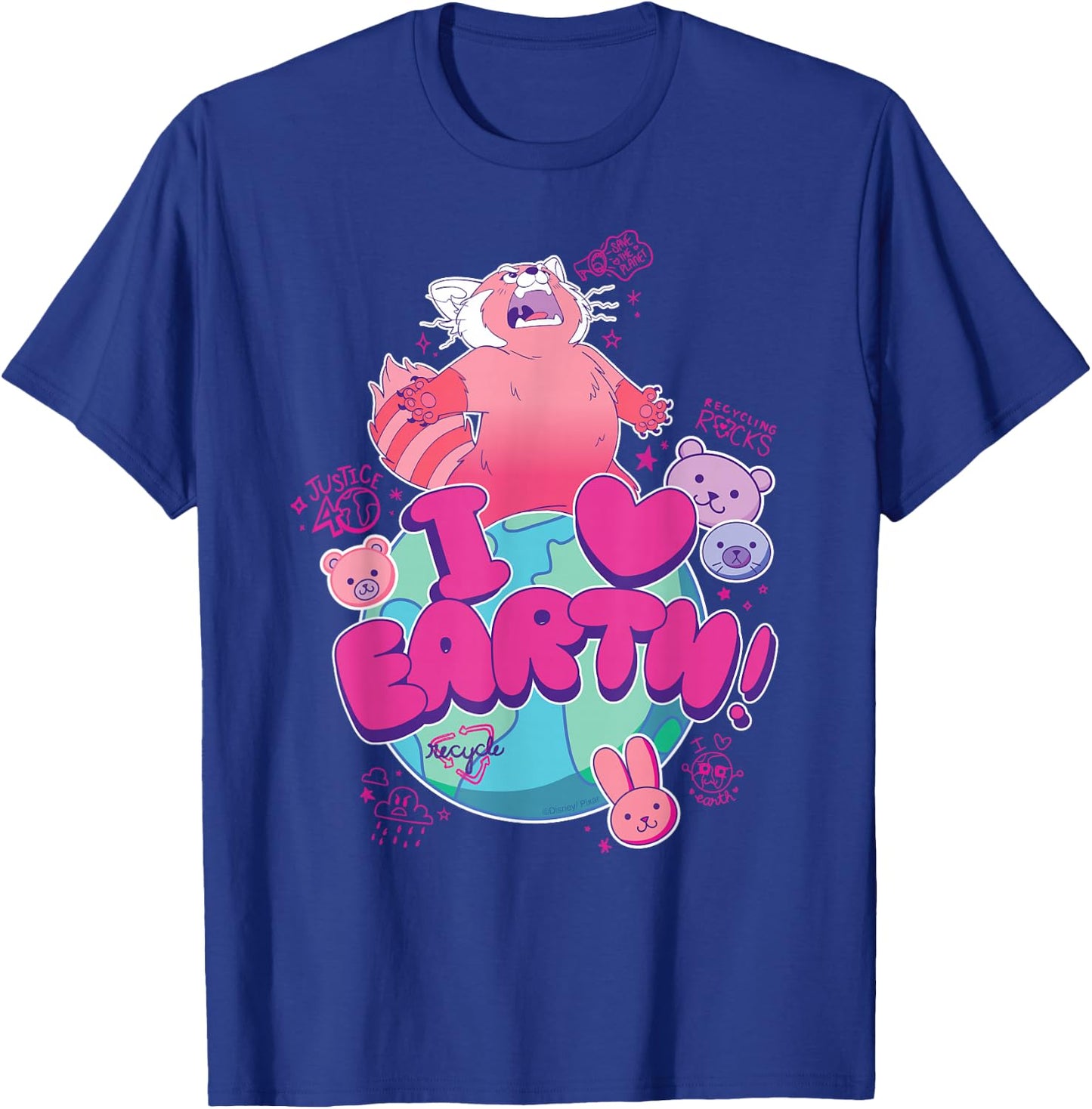 Disney and Pixar's Turning Red I Heart Earth Day Panda Mei T-Shirt - T-Shirt | Royal