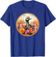 Cute Emu sitting in the meadow surrounded by flowers T-Shirt - T-Shirt | Royal