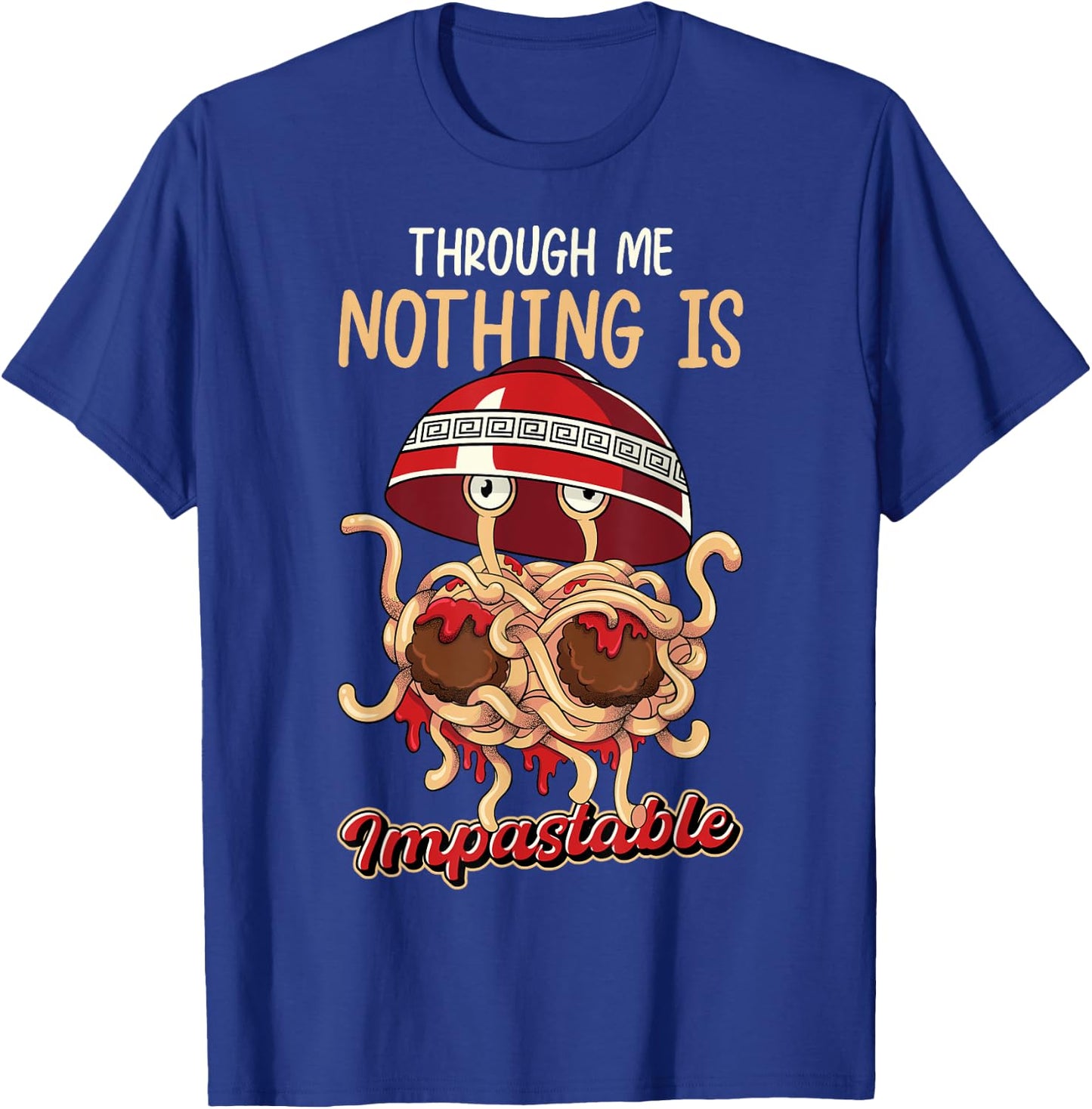 Flying Spaghetti Monster Pastafarian Pastafari FSM T-Shirt - T-Shirt | Royal