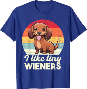 I like tiny Wieners Funny Cute Sausage Dog Owner Girls T-Shirt - T-Shirt | Royal