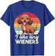 I like tiny Wieners Funny Cute Sausage Dog Owner Girls T-Shirt - T-Shirt | Royal