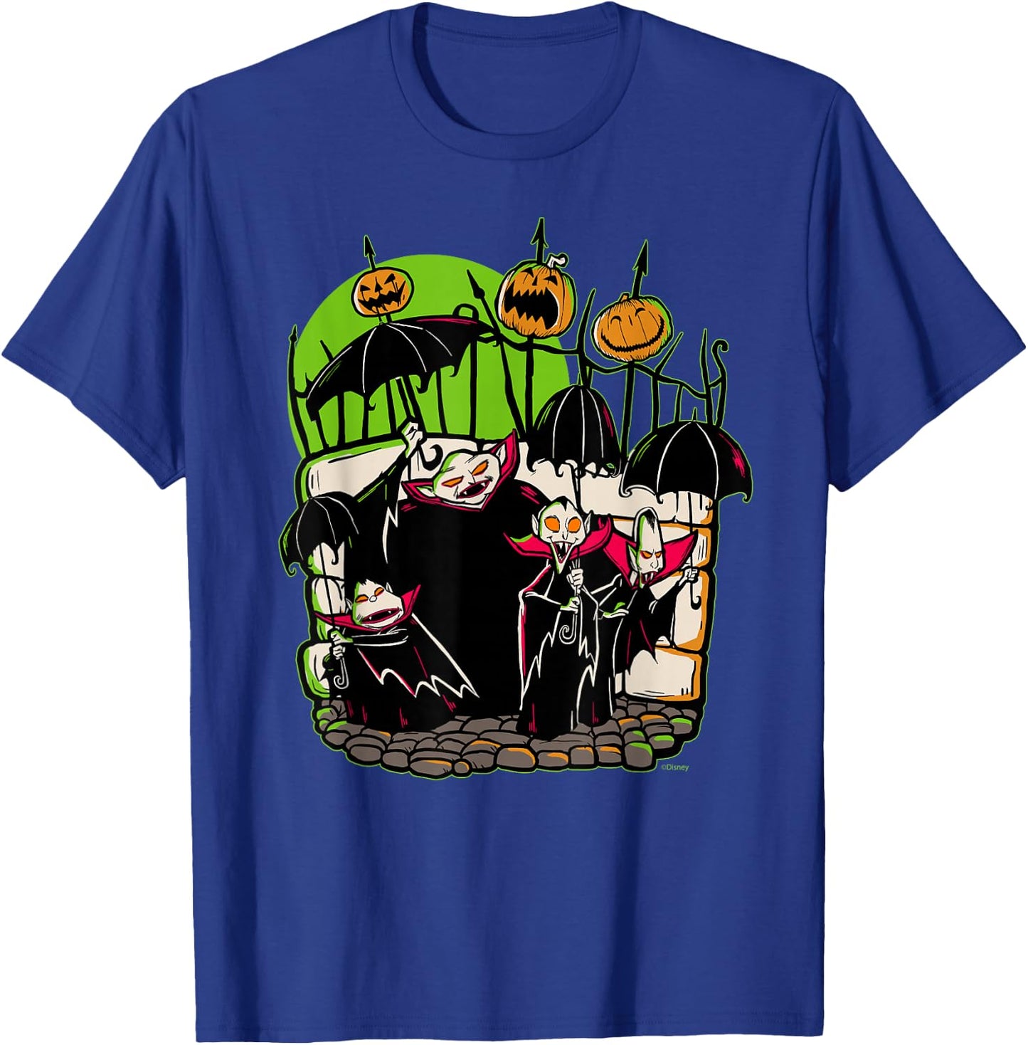 Disney 100 Nightmare Before Christmas Halloween Vampires T-Shirt - T-Shirt | Royal