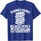 Banned Book List Librarian Banned Book Set Book Lover T-Shirt - T-Shirt | Royal