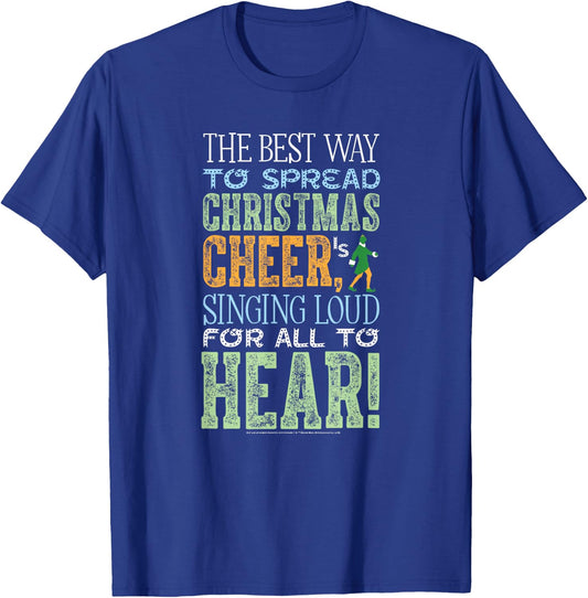 Elf Movie Best Way to Spread Christmas Cheer T-Shirt - T-Shirt | Royal