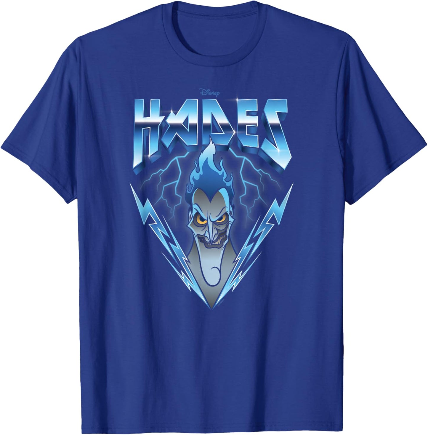 Disney Villains - Hades Blue Lightning Rock n Roll T-Shirt - T-Shirt | Royal