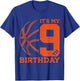 IT'S MY 9TH BIRTHDAY BASKETBALL 9th BIRTHDAY T-Shirt - T-Shirt | Royal