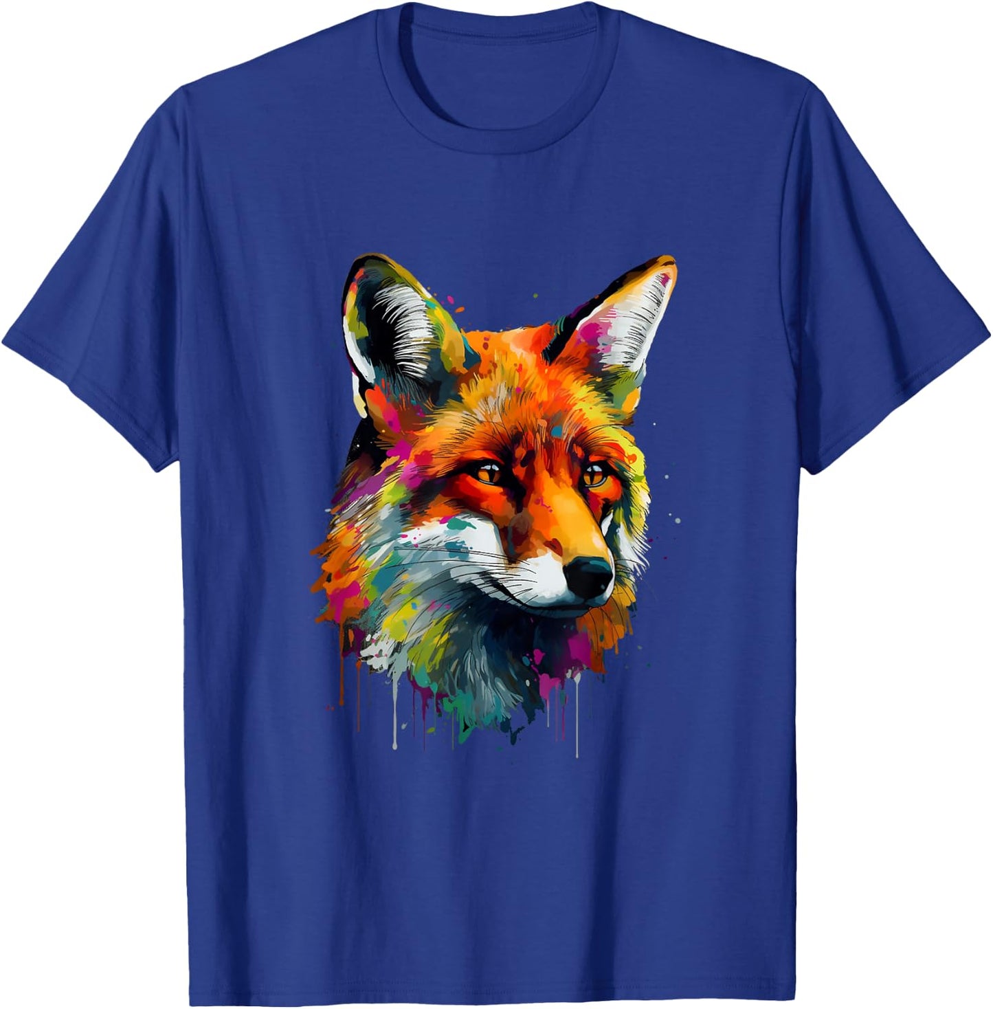 Fox Lovers Colorful Pop Art Fox T-Shirt - T-Shirt | Royal