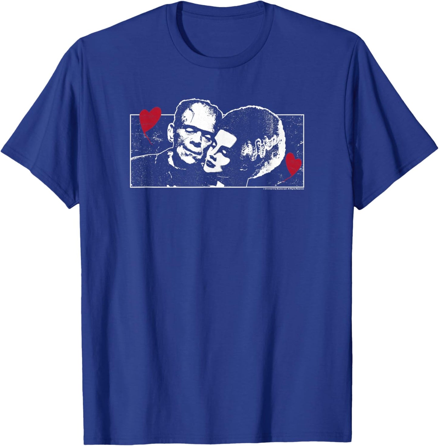 Universal Monsters Valentine's Day Frankenstein and Bride T-Shirt - T-Shirt | Royal