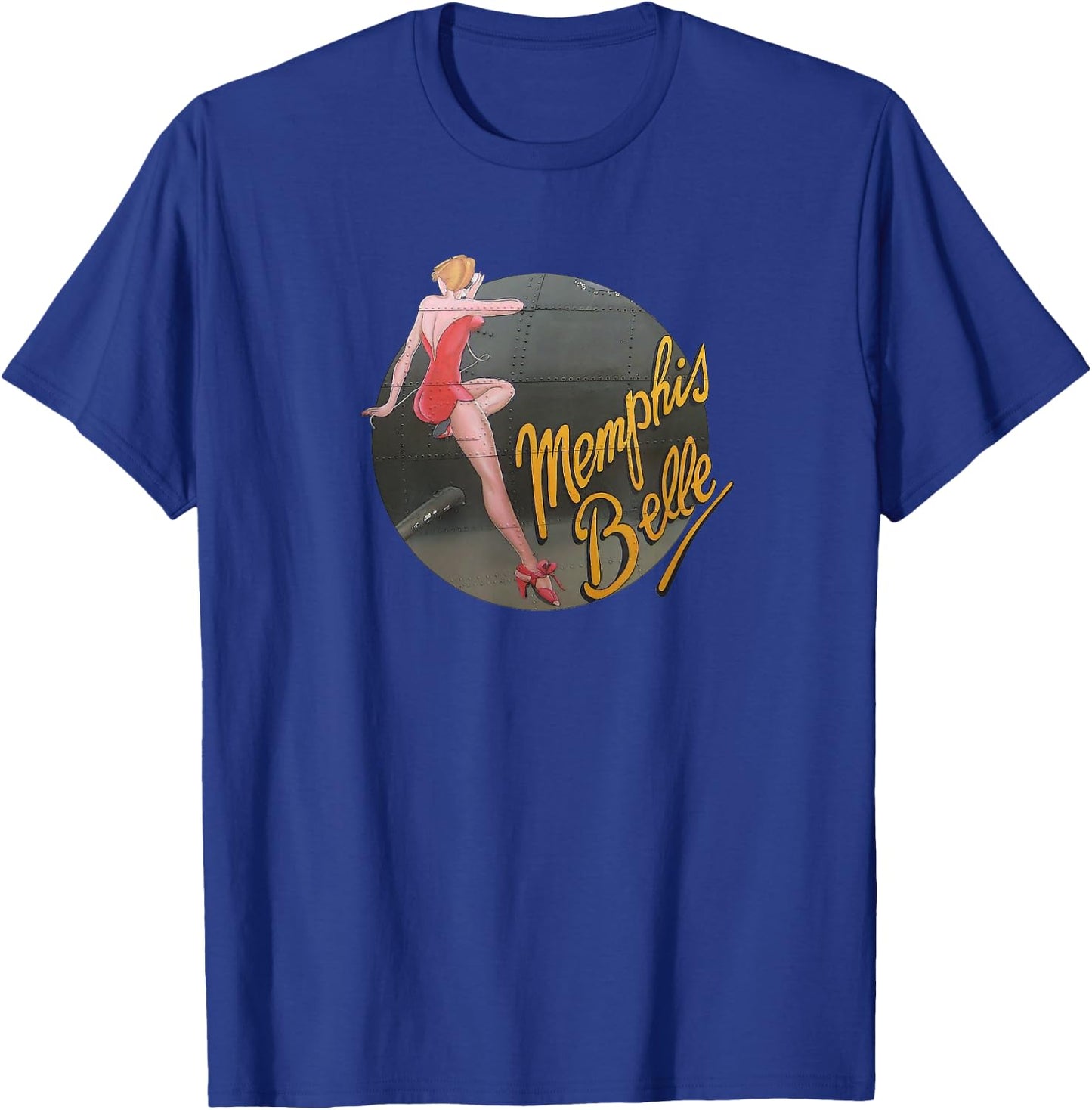 Pinup Girl WW2 B-17 Flying Fortress Memphis Belle T-Shirt - T-Shirt | Royal