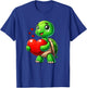 Turtle Heart Lover Funny Valentines Boys Girls Kids Men T-Shirt - T-Shirt | Royal