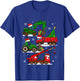 Kids Construction Excavator Christmas Tree for Boys Girls Toddler T-Shirt - T-Shirt | Royal