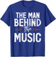 The Man behind the Music DJ T-Shirt - T-Shirt | Royal