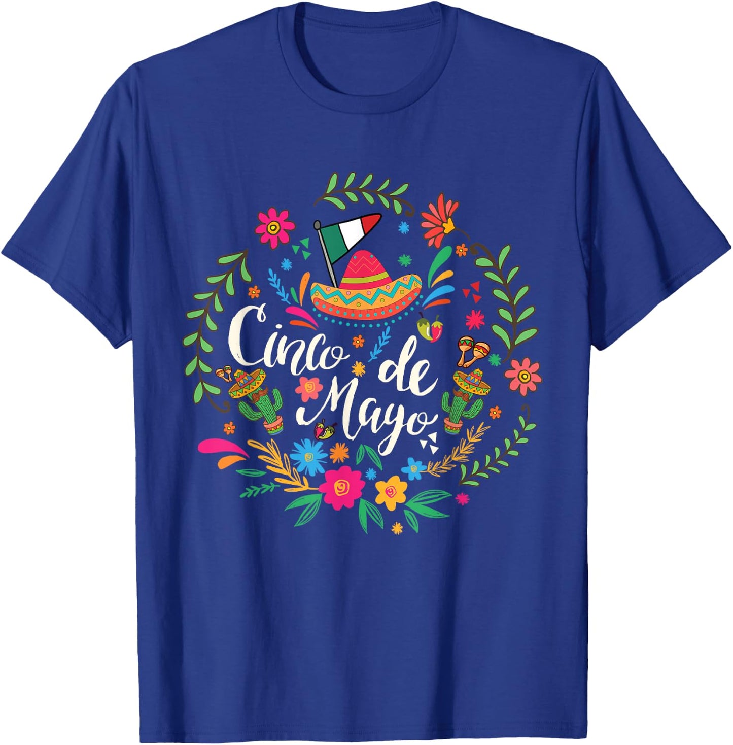 Cinco de Mayo, Funny Mexican fiesta 5 De Mayo T-Shirt - T-Shirt | Royal