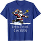 Pickleball Christmas Dinking Through The Snow Santa T-Shirt - T-Shirt | Royal