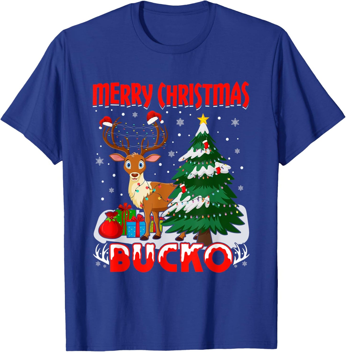 Merry Christmas Bucko T-Shirt - T-Shirt | Royal