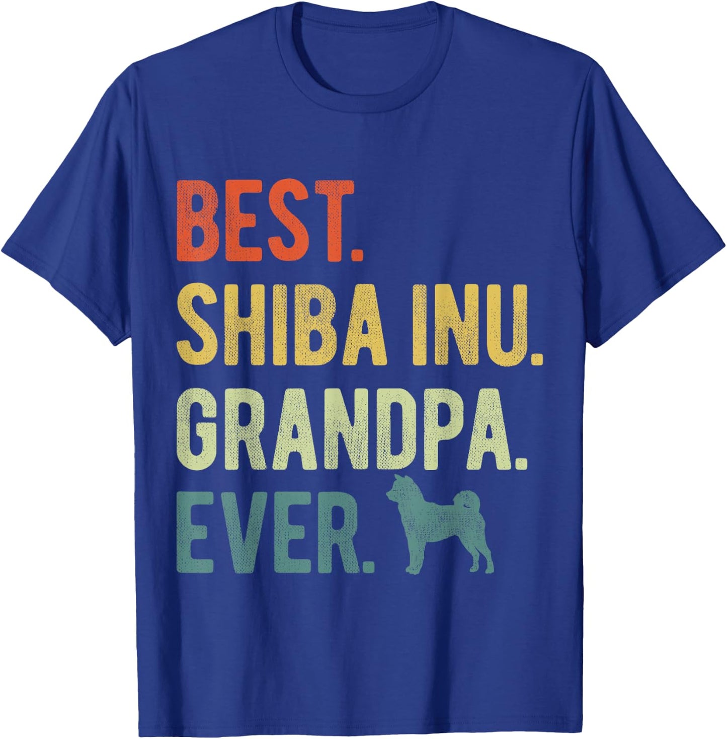 Best Shiba Inu Grandpa Ever Dog Lovers Father's Day T-Shirt - T-Shirt | Royal