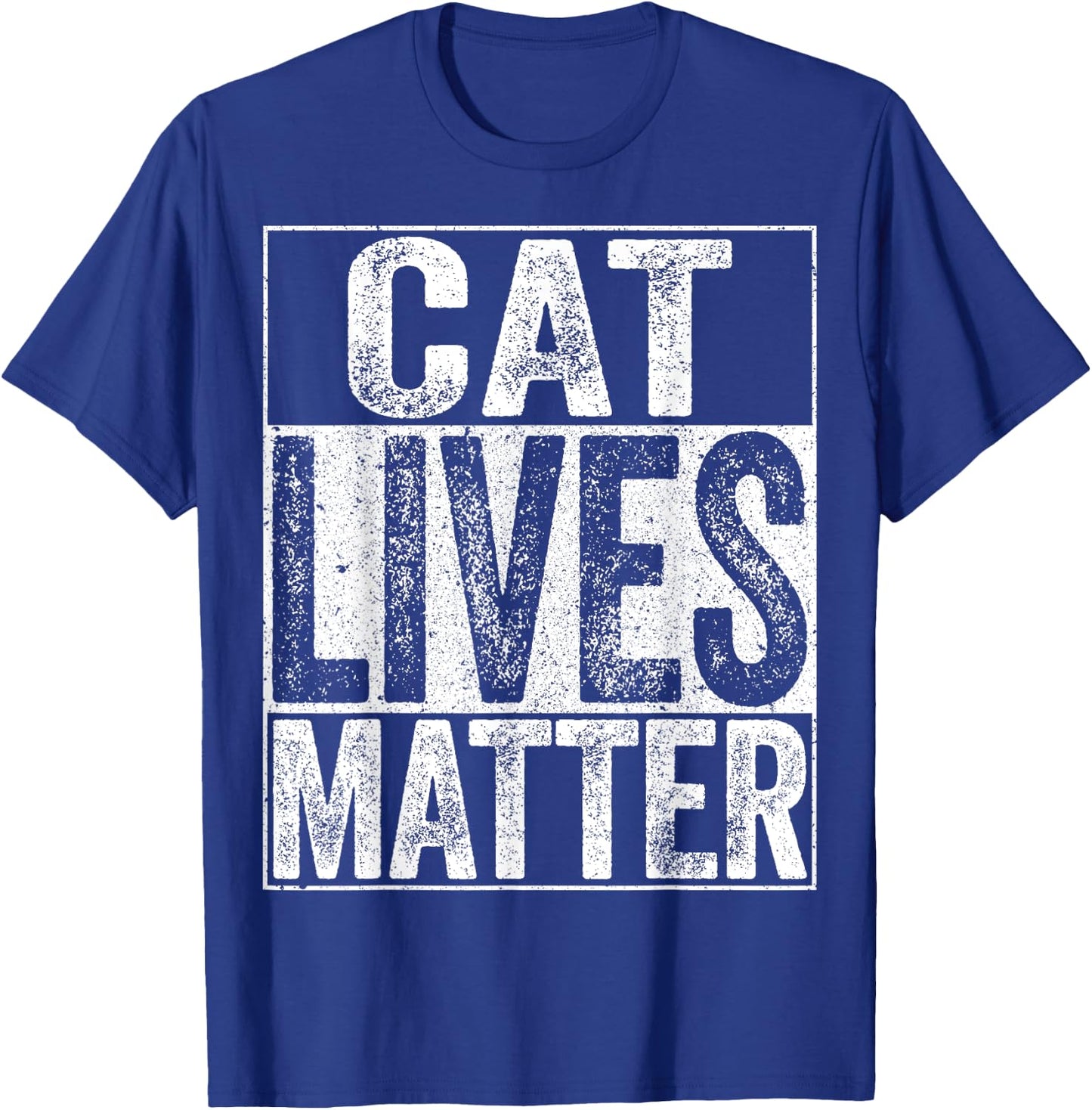 Cat Lives Matter Cat Lover Shirt Women Girls Kids T-Shirt - T-Shirt | Royal