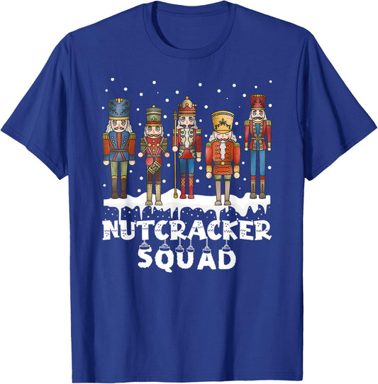 Nutcracker Squad Ballet Boys Girls Family Cute Christmas T-Shirt - T-Shirt | Royal