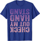 Check Out My Handstand Gymnast Yoga Funny Girls Gymnastics T-Shirt - T-Shirt | Royal