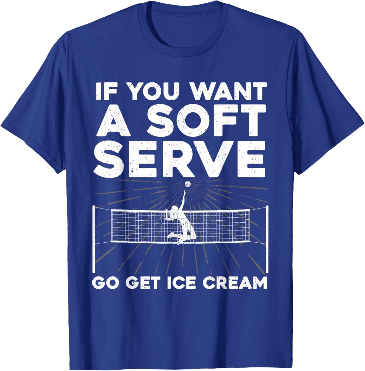 Volleyball Women Volleyball Player College Coach T-Shirt - T-Shirt | Royal