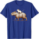 Mouse Riding a Capybara Animal Friends T-Shirt - T-Shirt | Royal