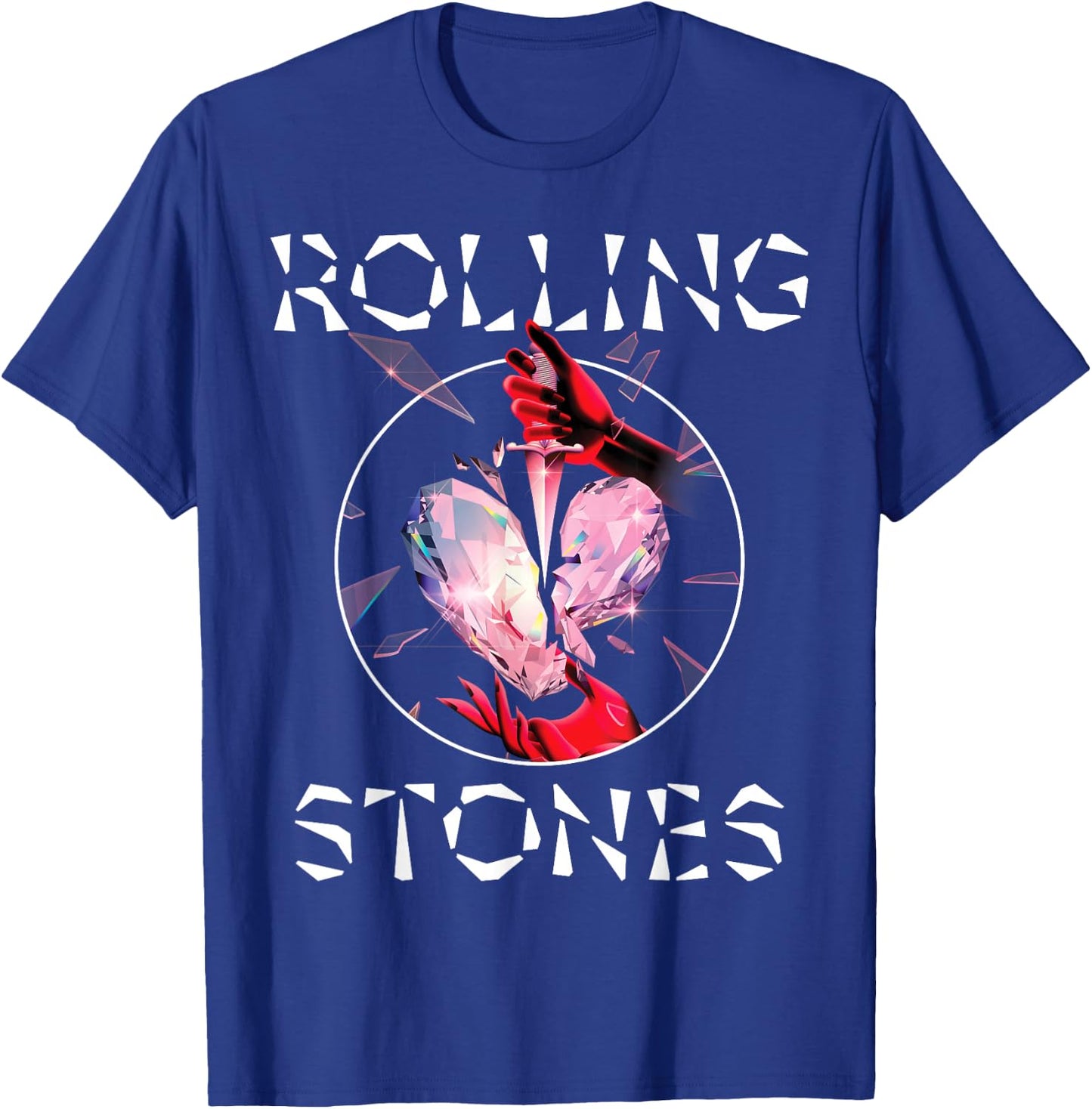 Official The Rolling Stones HD Prism Heart T-Shirt - T-Shirt | Royal