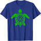 Sea Turtle Cannabis Marijuana Weed Leaf T-Shirt - T-Shirt | Royal