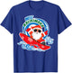 Mele Kalikimaka Hawaiian Christmas In July Surfing Santa T-Shirt - T-Shirt | Royal