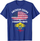 American Grown With Ecuadorian Roots USA Ecuador Flag T-Shirt - T-Shirt | Royal