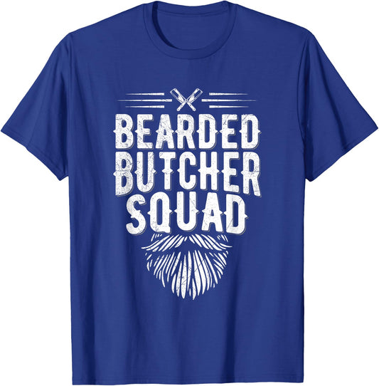 Bearded Butcher Squad Design for a Bearded Butcher T-Shirt - T-Shirt | Royal