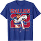 Number and Portrait Zac Gallen Arizona MLBPA T-Shirt - T-Shirt | Royal