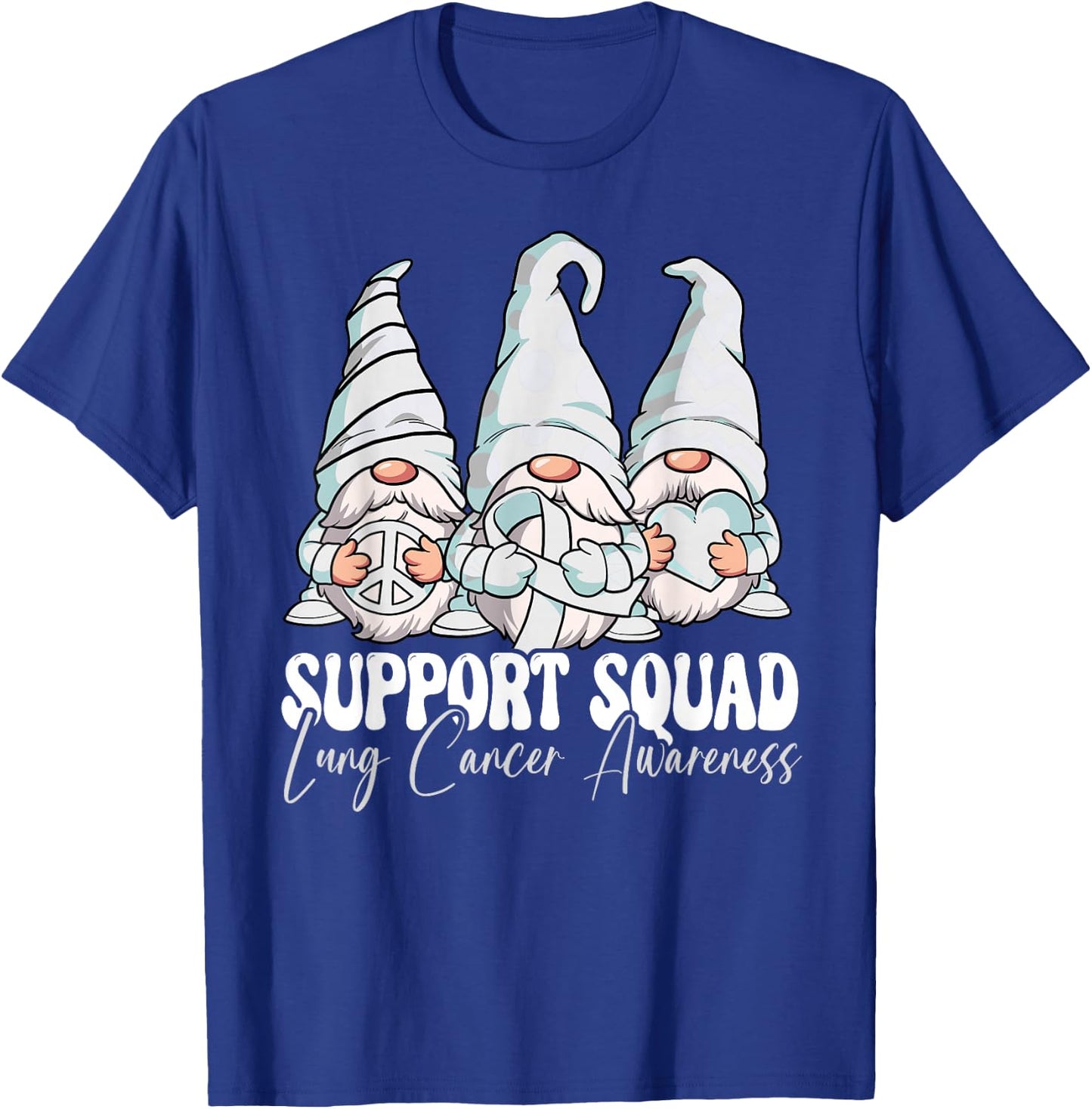 Support Squad Lung Cancer Awareness Month T-Shirt - T-Shirt | Royal