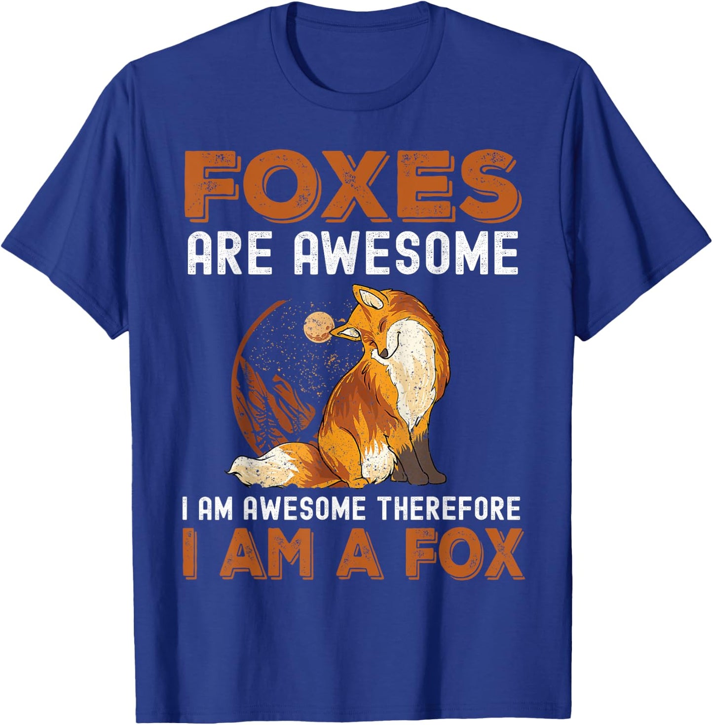 Cool Fox Design Women Kids Wildlife Animal Fox Lover T-Shirt - T-Shirt | Royal
