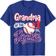 Grandma of Rookie 1st Baseball Birthday Party Theme Matching T-Shirt - T-Shirt | Royal
