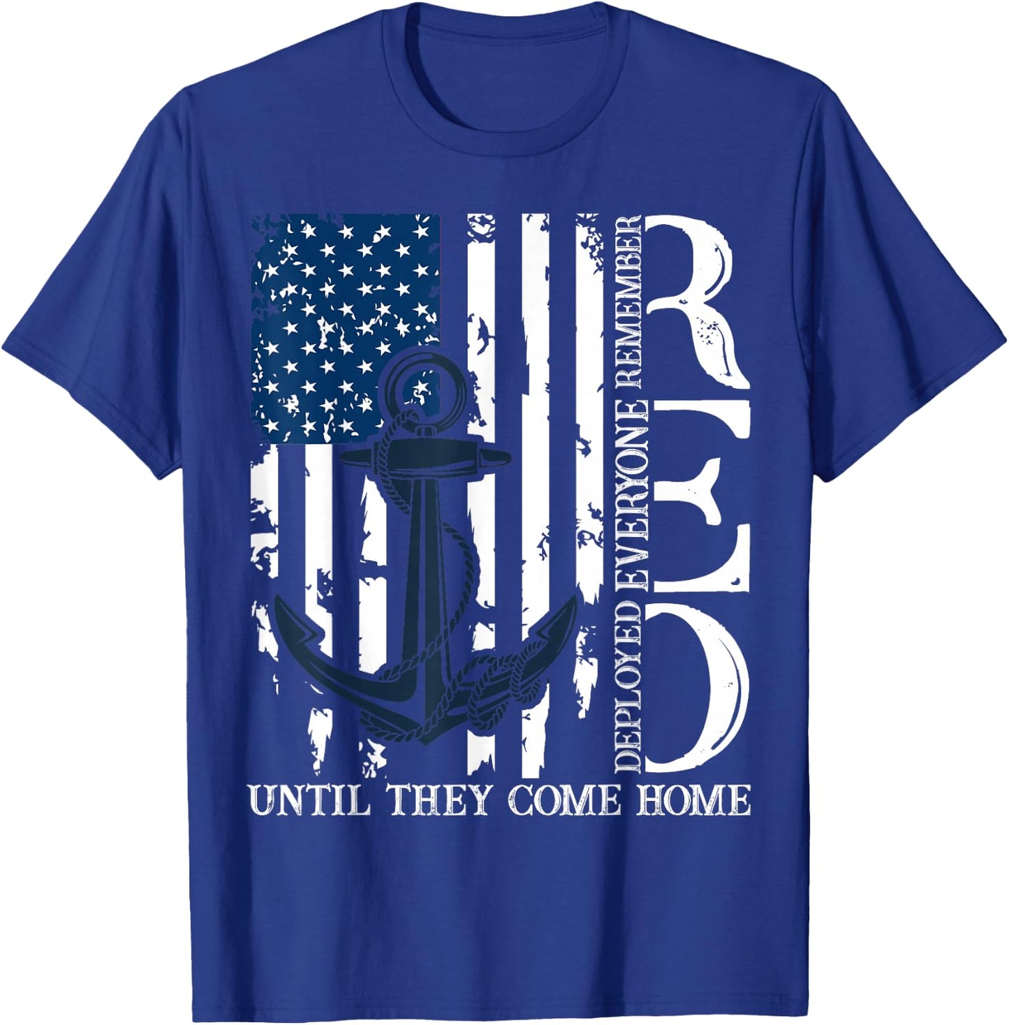 Red Friday Military Memorial Day Veterans Family 4th Of July T-Shirt - T-Shirt | Royal