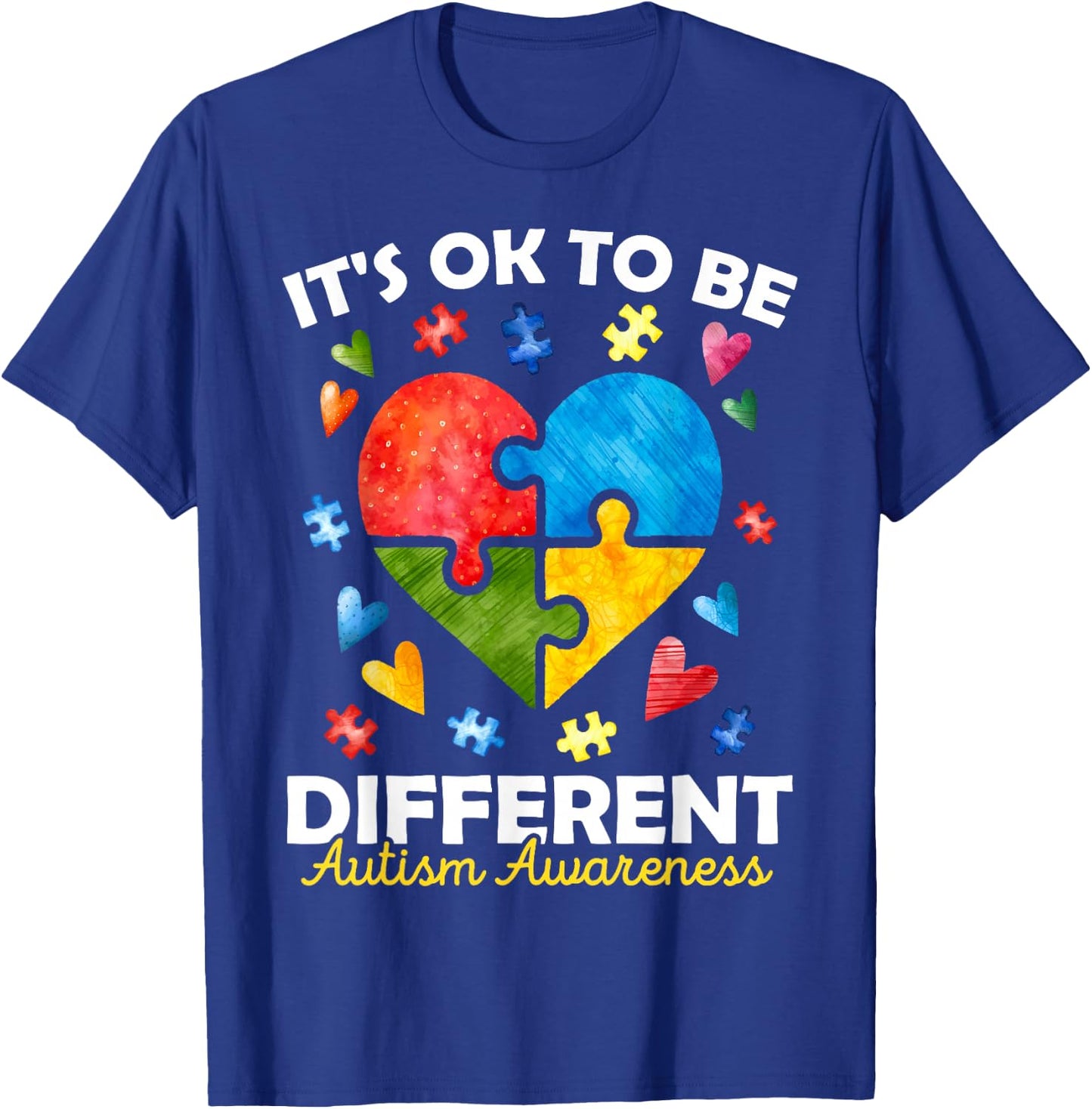 Autism Awareness Valentines Day Autistic Child Kids Toddler T-Shirt - T-Shirt | Royal