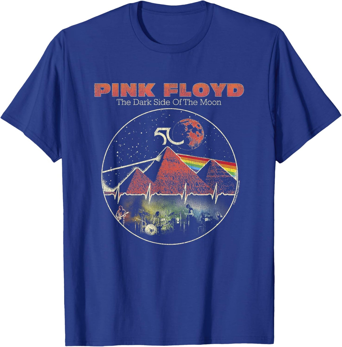 Pink Floyd Vintage Pyramids T-Shirt - T-Shirt | Royal