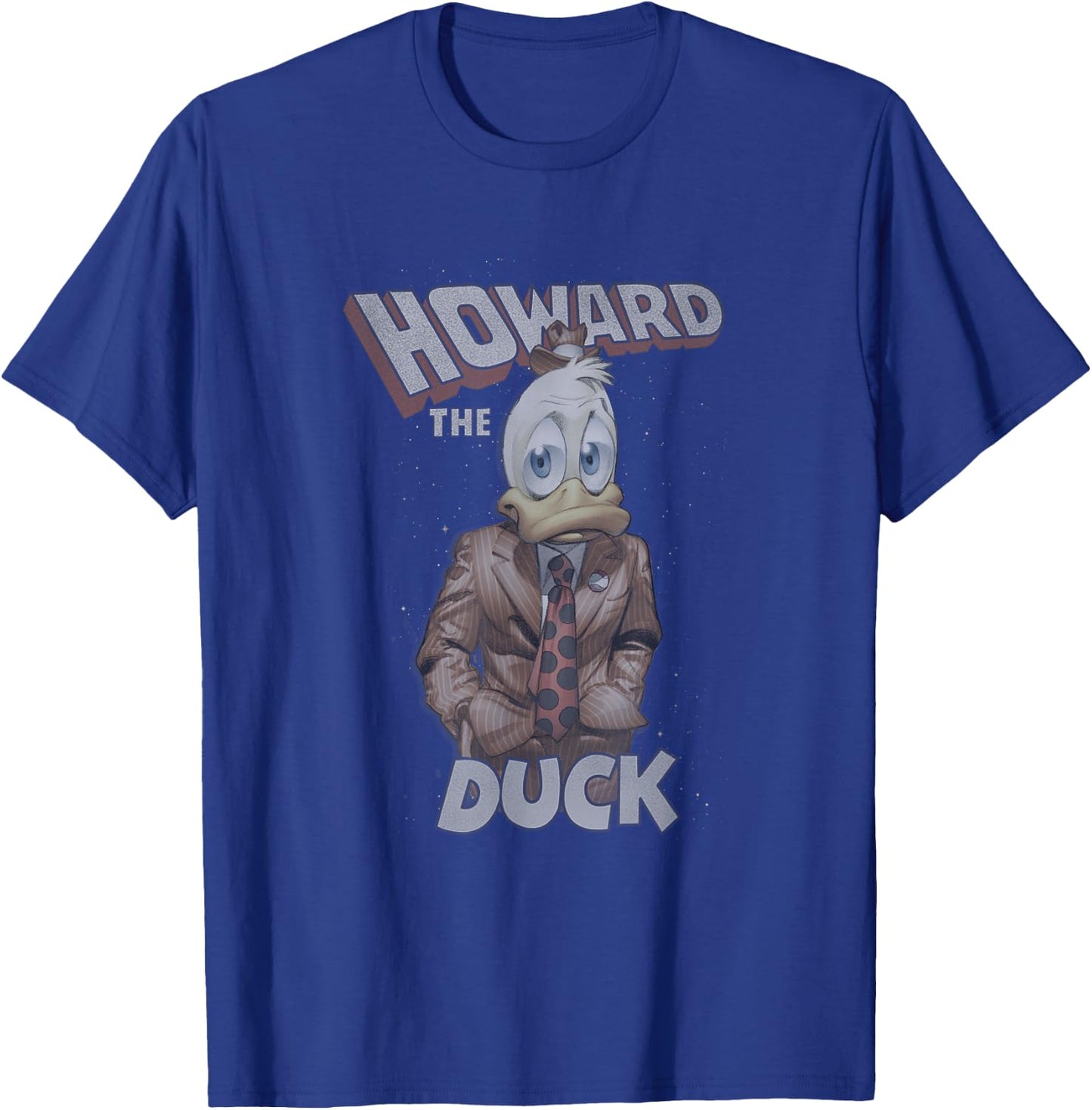 Marvel Comics Retro Classic Howard The Duck Space Portrait T-Shirt - T-Shirt | Royal