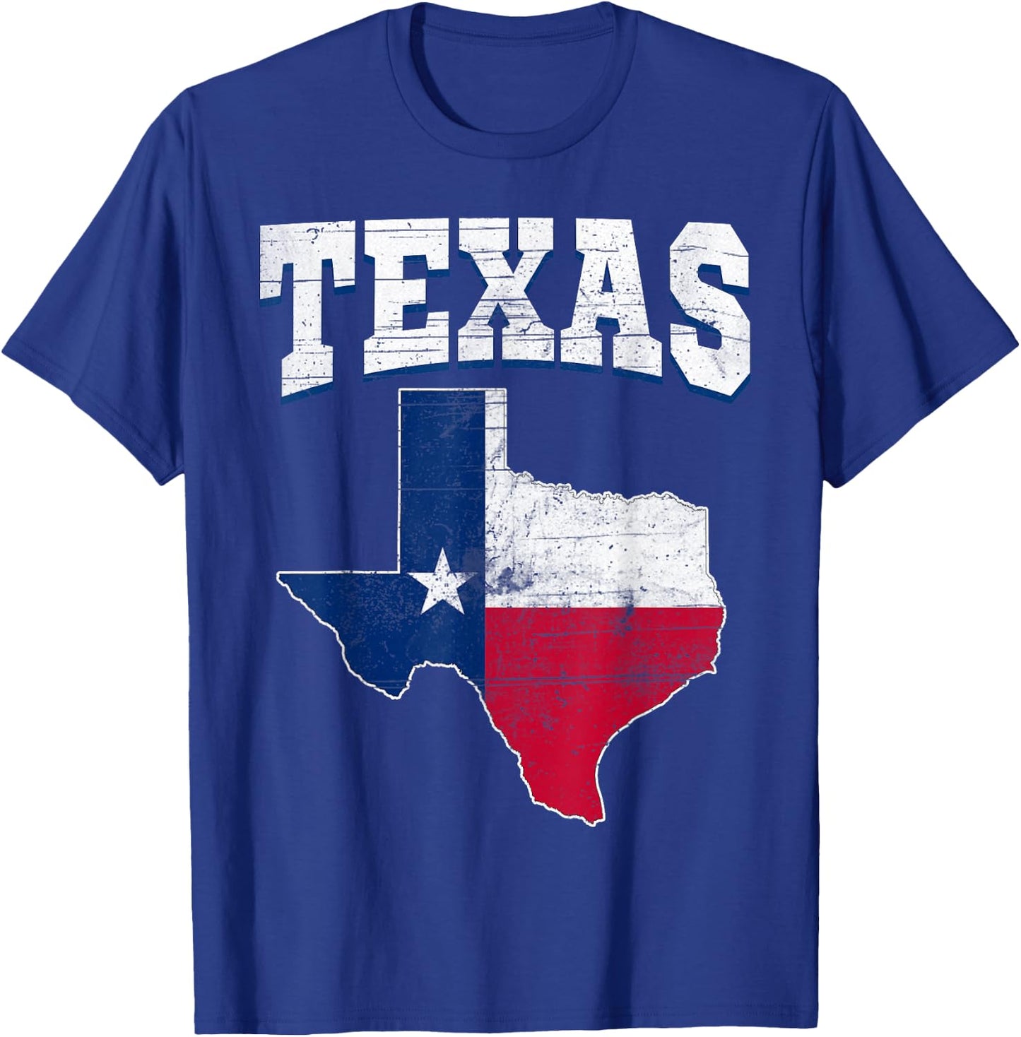 US Citizen Proud America State Flag Land Map Texas T-Shirt - T-Shirt | Royal