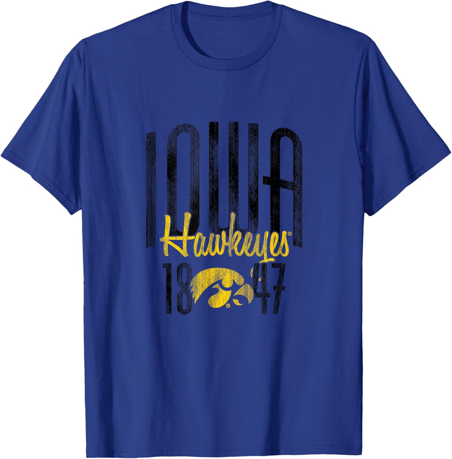 Iowa Hawkeyes | NCAA University of Official | 01AMBK13 T-Shirt - T-Shirt | Royal